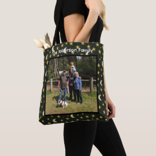 Tote Bag Lunes et Étoiles d'Image Personnalisée