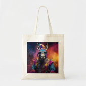 Tote Bag Lunettes bleues Funky Donkey (Devant)