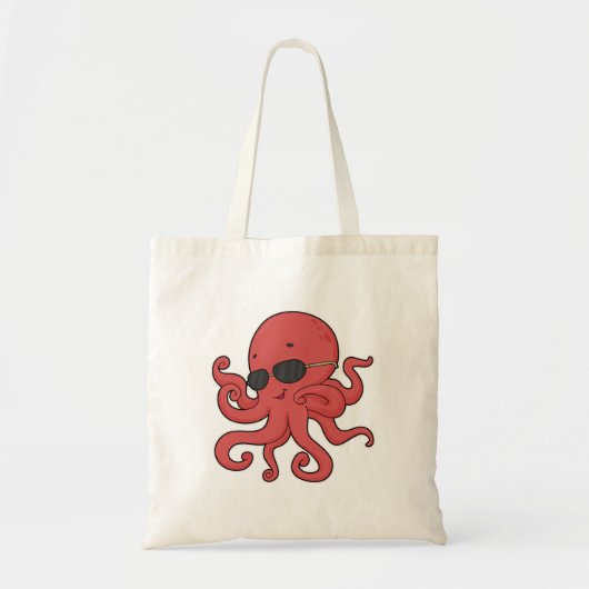 Tote Bag Lunettes de soleil de poulpe (Devant)