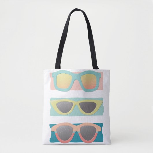 Tote Bag Lunettes de soleil Trio Coral (Devant)