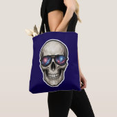 Tote Bag Lunettes étoilées crâne (De près)