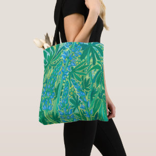 Tote Bag Lupine Flowers, Fleur sauvage d'été peinture flora