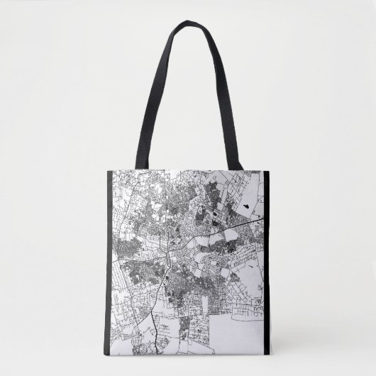 Tote Bag Lusaka Zambia City Map (Devant)