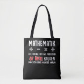 Tote Bag Lustiger Mathe Nerd Spruch Mathematik Schule (Devant)