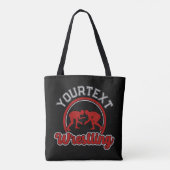 Tote Bag Lutter AJOUTER LE NOM Grappe Champion d'équipe (Dos)