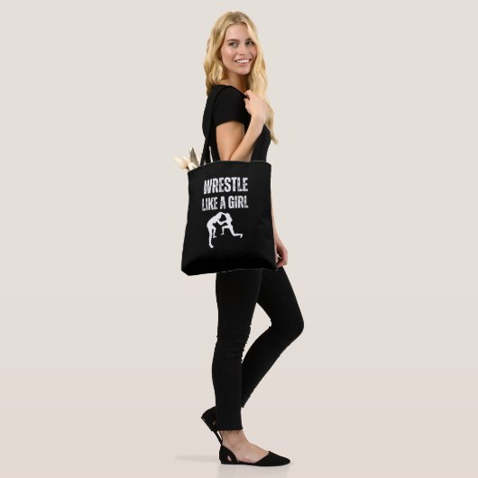 Tote Bag Lutter Comme Une Fille, Combattre Comme Une Fille (Sur le modèle)