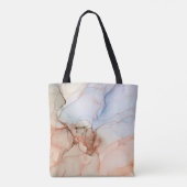 Tote Bag Luxe Abstrait : Art de l'encre d'alcool (Dos)