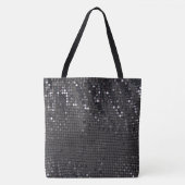 Tote Bag LUXE Black Sparkly (Devant)