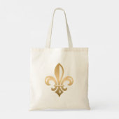 Tote Bag Luxueux Gold Fleur de Lis (Dos)
