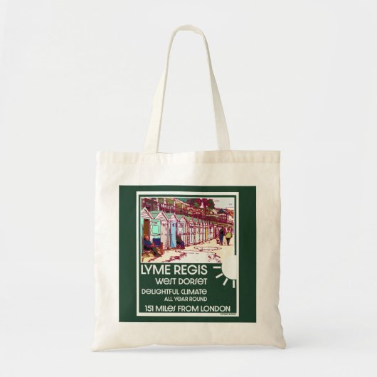 Tote Bag Lyme Regis Dorset Angleterre Vintage (Devant)
