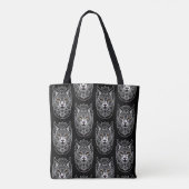 Tote Bag Lynx de conception tribale (Dos)