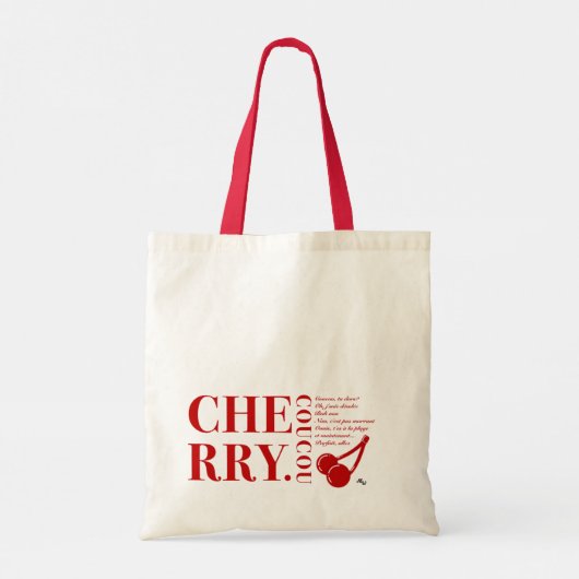 Tote Bag Lyric cerisier (Dos)