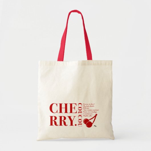 Tote Bag Lyric cerisier (Devant)