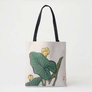 Tote Bag Lys à eau par Kōno Bairei