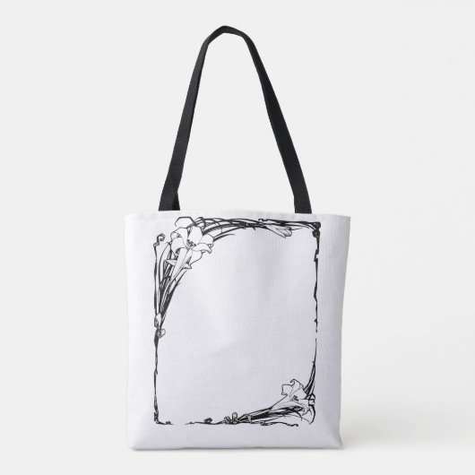 Tote Bag Lys Art nouveau (Dos)
