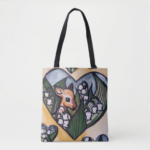 Tote Bag Lys de cerfs de printemps de la vallée des fleurs