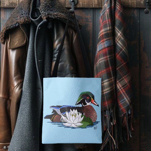 Tote Bag Lys d'eau de canard de bois