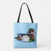Tote Bag Lys d'eau de canard de bois (Dos)