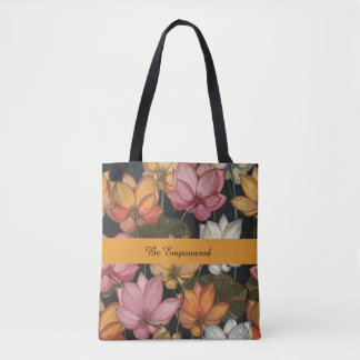 Tote Bag Lys d'eau de Lotus en floraison sur le Fourre-tout