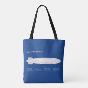 Tote Bag LZ 129 Hindenburg - Plan directeur des avions ABD