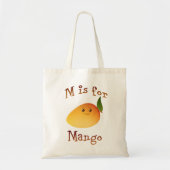 Tote Bag M est pour Mango (Devant)