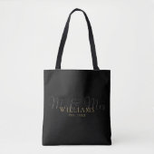 Tote Bag M. Et Mme Mariage Black And Gold (Devant)