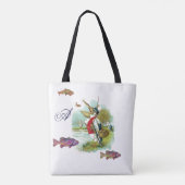 Tote Bag M. PELICAN PÊCHE TROUTS MONOGRAM Poissons (Dos)