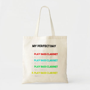 Tote Bag Ma Basse Parfaite Clarinet Jour Funny Bass Clarine