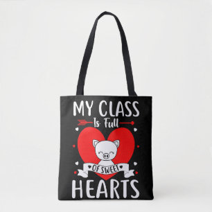 Tote Bag Ma Classe Est Pleine De Coeurs Sucrés Valentine