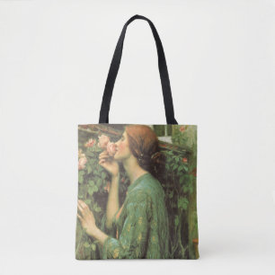 Tote Bag Ma douce rose, ou l'âme de la rose par Waterhouse