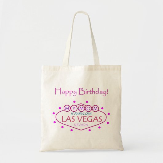 Tote Bag MA MÈRE Est Fabuleuse Las Vegas Happy Birthday Bag (Devant)