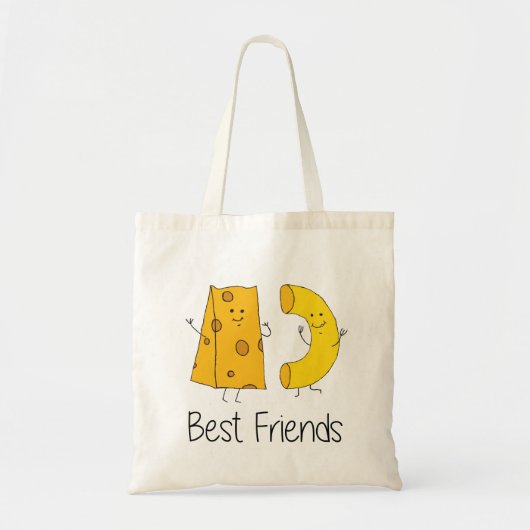 Tote Bag Mac et Fromage Meilleurs amis Art Friendship Art B (Devant)