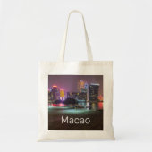 Tote Bag Macao Casino Skyline Panorama Chine Nuit (Devant)