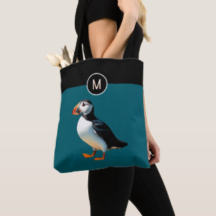 Tote Bag Macareux moine Atlantique oiseau sarcelle faune