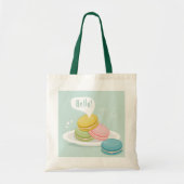Tote Bag Macarons colorés enchantent (Devant)
