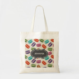 Tote Bag Macarons colorés mignons Motif avec Pois