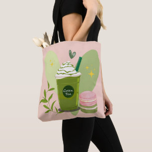 Tote Bag Macarons Matcha Latte