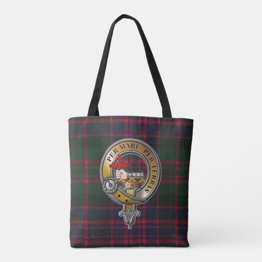 Tote Bag MacDonald Tartan & Badge (Dos)