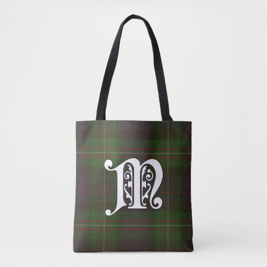 Tote Bag MacDonell Clan Tartan Monogramme (Devant)