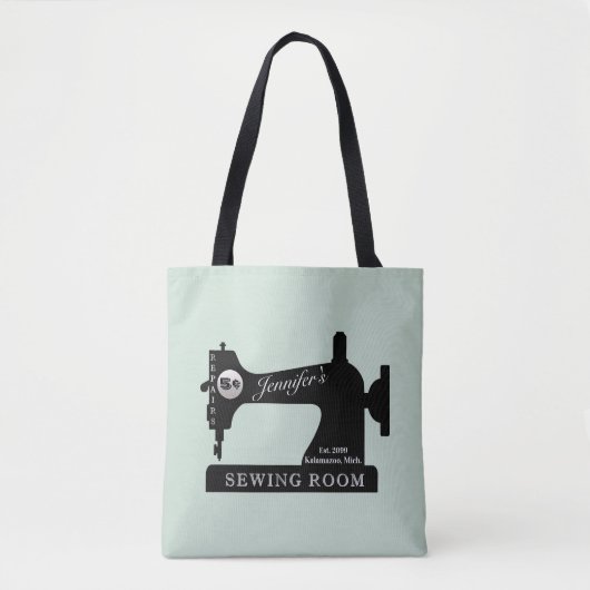 Tote Bag Machine à coudre cadeau Seamstress Quilter Fourre- (Devant)