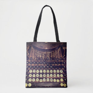 Tote Bag Machine à écrire antique