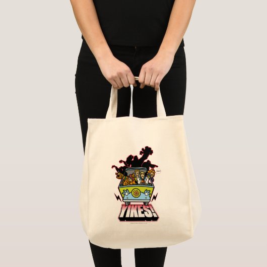 Tote Bag Machine Mystère "Yikes !" Dessin (Devant (produit))