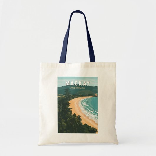Tote Bag Mackay Australia Travel Art Vintage (Devant)
