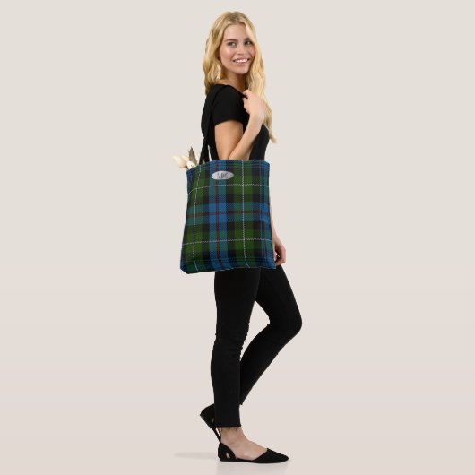 Tote Bag MACKENZIE TARTAN Monogramme Fourre-tout Pour Elle (Sur le modèle)