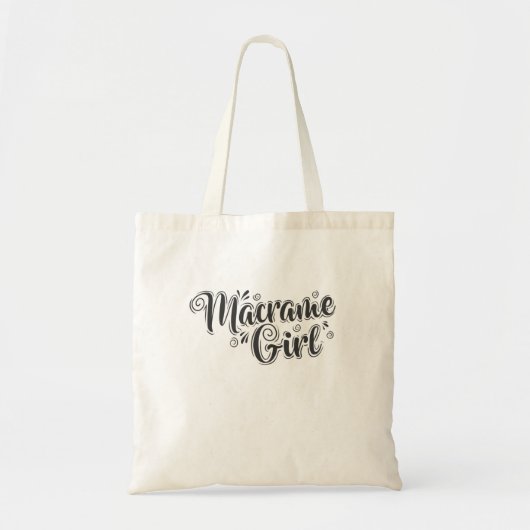 Tote Bag Macrame Girl (Devant)