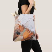 Tote Bag Macro. Art Abstrait. Huile de pâte gaufrée express (De près)