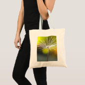 Tote Bag Macro Peaceful Gold and White Dandelion Seed (Devant (produit))