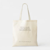 Tote Bag Macro Peaceful Gold and White Dandelion Seed (Dos)