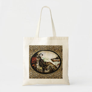 Tote Bag Madame Bag de léopard de style d'art déco gravur