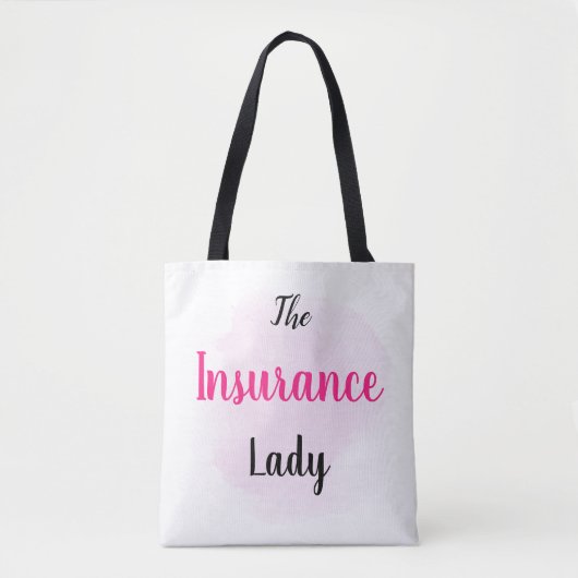 Tote Bag Madame d'assurance - cadeau de vente d'assurance (Devant)